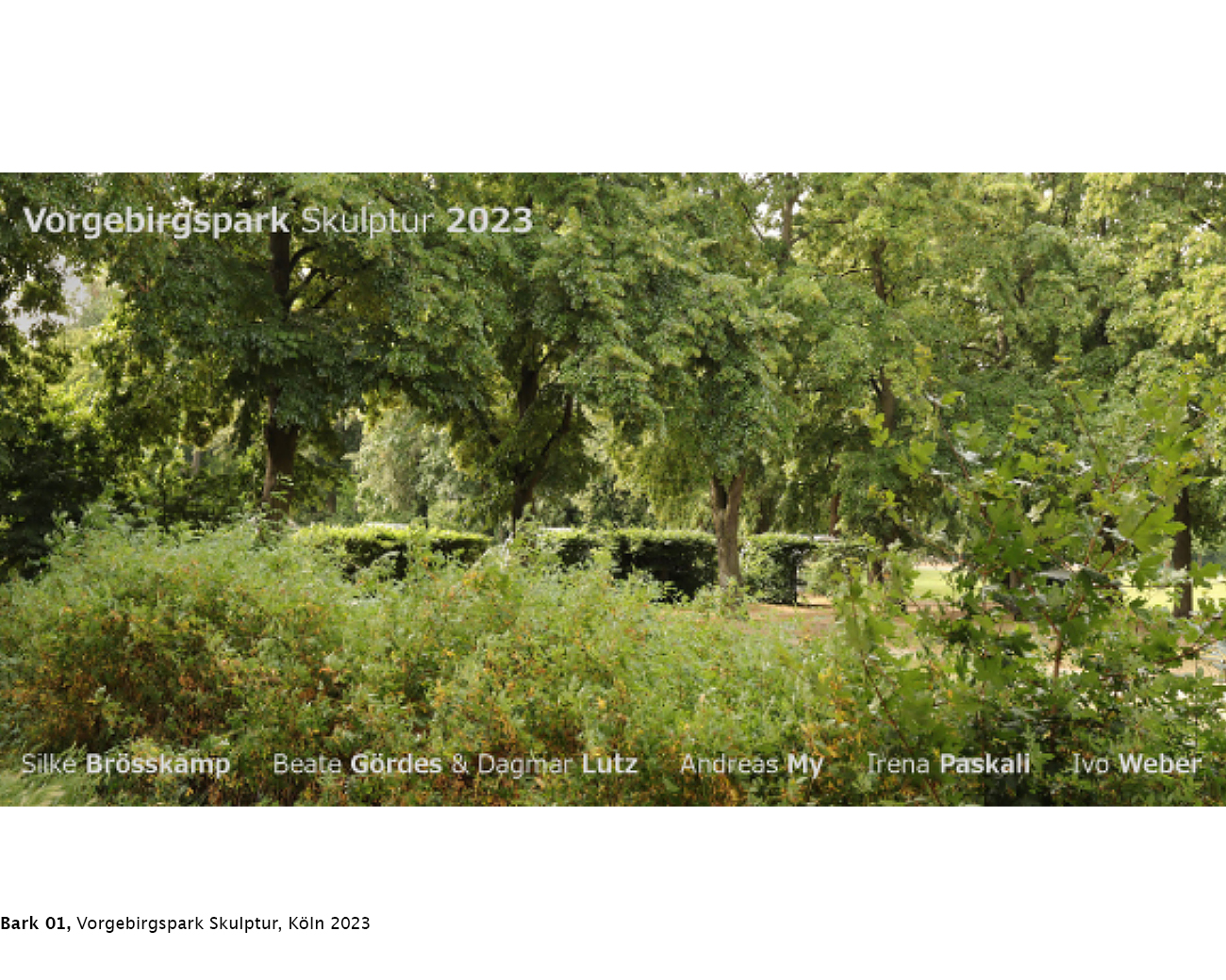 Andreas My, Bark, Vorgebirgspark Skulptur, Vorgebirgspark, Köln, 2023